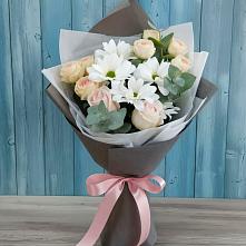 Букет цветов из:  Хризантемы и Розы в Андреевке