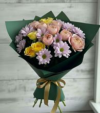 Букет цветов из:  Хризантемы и Розы в Андреевке