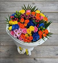 Букет цветов из:  Розы и Хризантемы в Андреевке