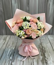 Букет цветов из:  Гвоздики, Розы и Хризантемы в Андреевке