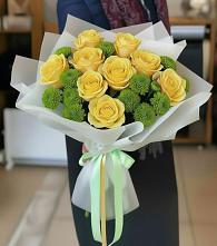 Букет цветов из:  Хризантемы и Розы в Андреевке