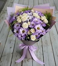 Букет цветов из:  Хризантемы и Розы в Андреевке