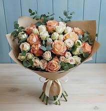 Букет цветов из:  Альстромерии и Розы в Андреевке